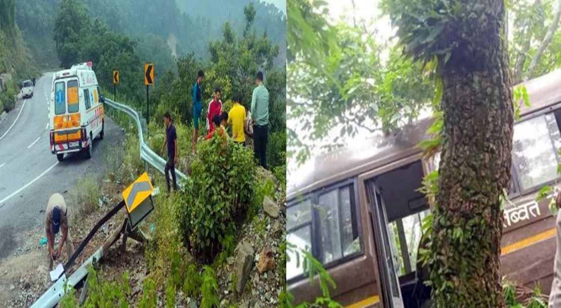 आईटीबीपी की जवानों से भरी बस खाई में गिरी, हुआ बड़ा हादसा 